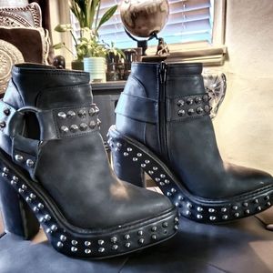 Studded Jeffrey Campbell booties